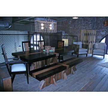 Rustic Modern Reclaimed Wood Bench Design #5