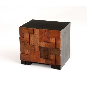 Urban Rustic Collection End Table with Two Drawers Design #20