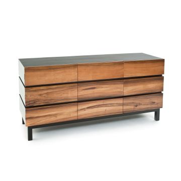 Modern Wooden Sideboard - 9 Drawer