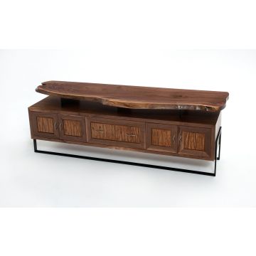 Contemporary Classic Collection Sideboard with Floating Live Edge Top