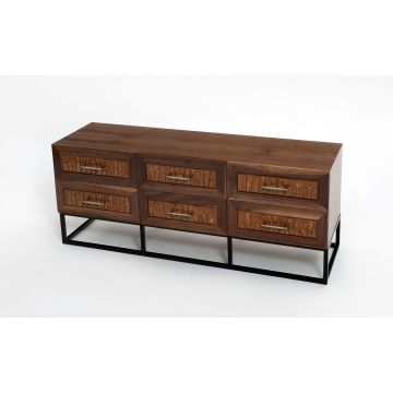 Contemporary Classic Collection Sideboard with Six Drawers