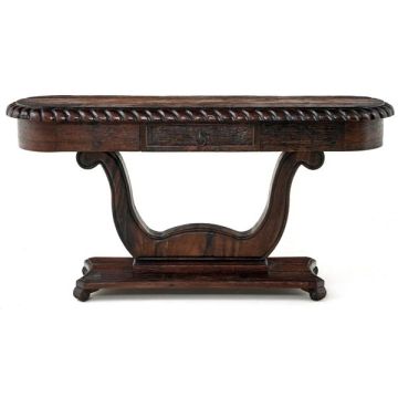 Old World Style Handcarved Sofa Table