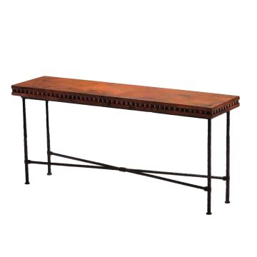 Tuscan Copper Sofa Table