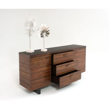 Urban Rustic Strip Console - Natural Reclaimed Wood