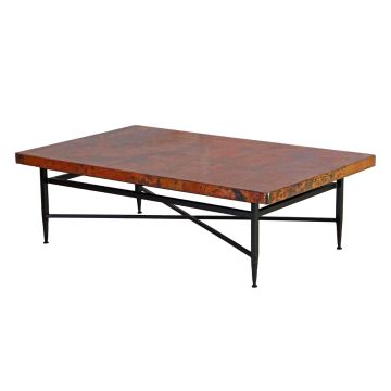 Sencillo Hammered Copper Coffee Table