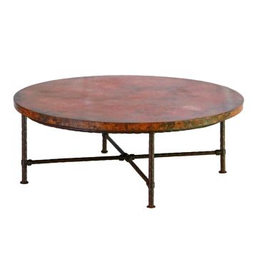 Betsy Hammered Copper Coffee Table