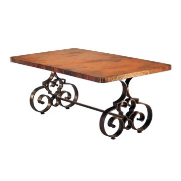 Carla Hammered Copper Dining Table
