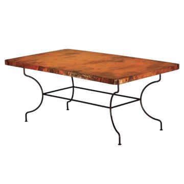 Catalina Hammered Copper Dining Table