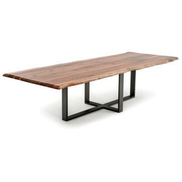 Contemporary Live Edge Dining Table 