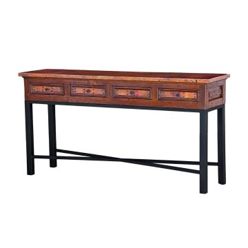 Ambrose Copper Console Drawer Table