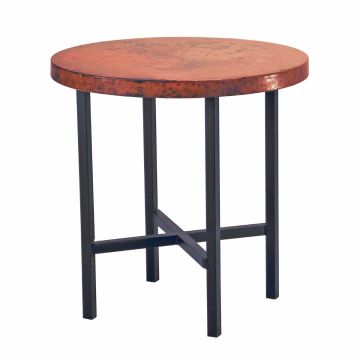 Copenhagen Hammered Copper End Table