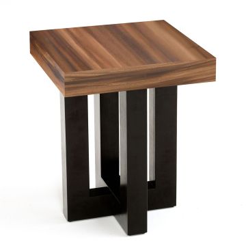 Urban Rustic Golden Walnut End Table - Square