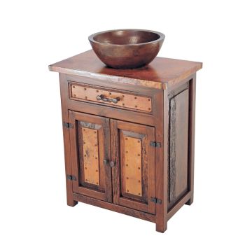 Deer Valley Hammered Copper Bathroom Vanity