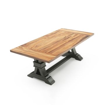 Modern Tuscan Dining Table - Natural Asian Walnut