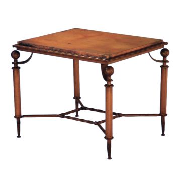 Refined Rustic Copper End Table