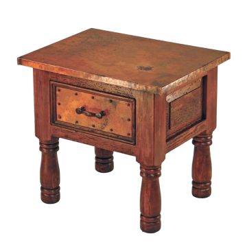 Copper Farm End Table