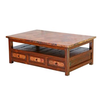 Casa Copper Rectangular Coffee Table