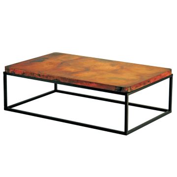 Copper Coffee Table with Julia Base