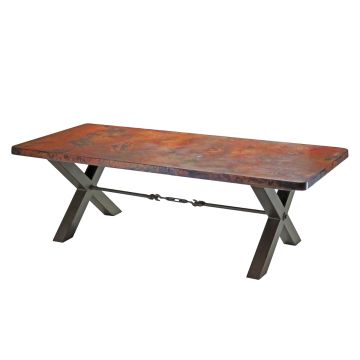 Lexington Hammered Copper Dining Table