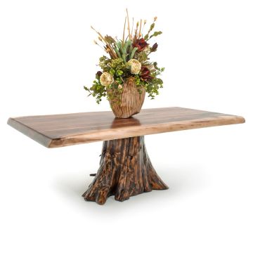 Live Edge Walnut & Cedar Stump Coffee Table