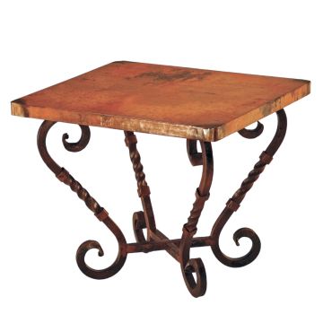 Old World Copper End Table