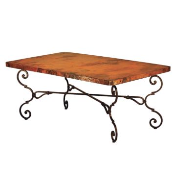 Monica Hammered Copper Dining Table