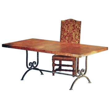 Naples Hammered Copper Writing Desk