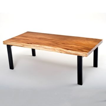Live Edge Golden Walnut Farmhouse Writing Desk