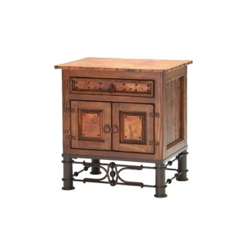 Copper End Table with Pablo Base