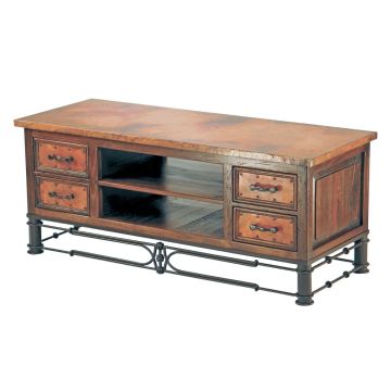 Old World Copper Entertainment Center 