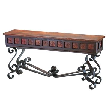 Albacete Copper Console Table