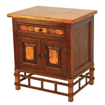 Copper Craftsman End Table with Fairfax Base