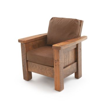 River Rustic Deluxe Barnwood Lounge Chair
