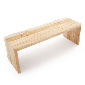 Rustic Maple Waterfall Bench