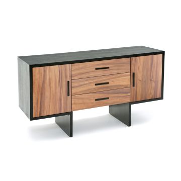 Soft Modern Sideboard - Golden Walnut
