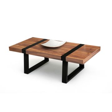 Modern Wood Coffee Table - Golden Walnut