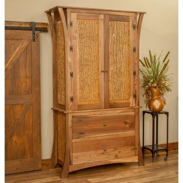 Traverse Bay Natural Walnut Armoire