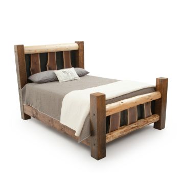 Walnut Falls Barnwood Post Bed 