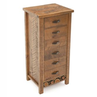 Rustic Campfire 6 Drawer Barnwood Lingerie Chest