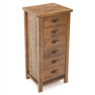 Rustic Corrugated 6 Drawer Barnwood Lingerie Chest