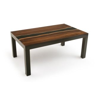 Urban Rustic Wildwood River Dining Table - Ebony River